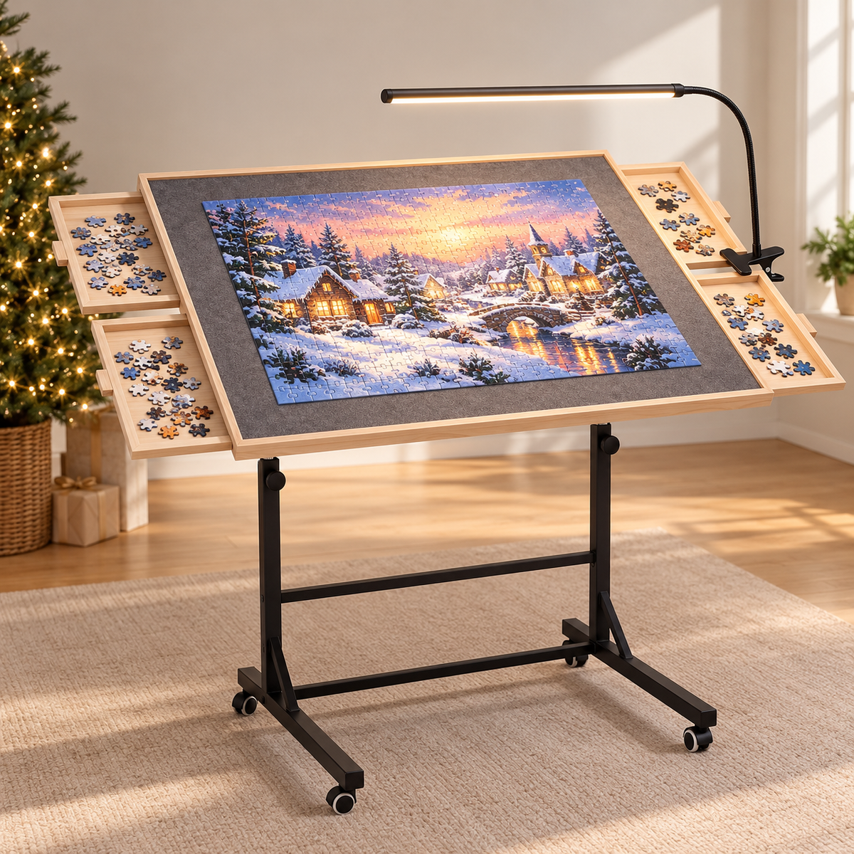 PuzzleHaven Rolling Puzzle Table